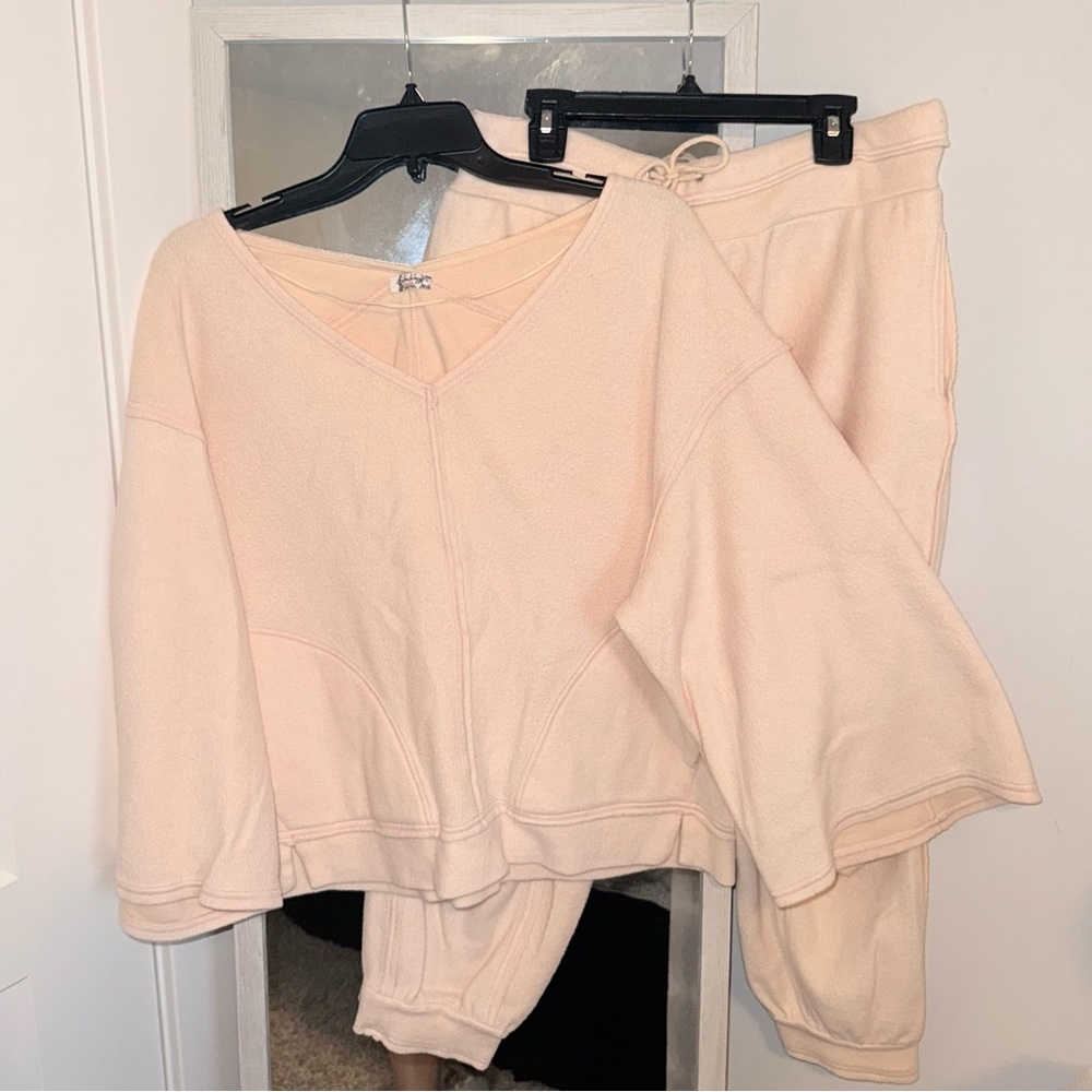 Free People Cozy Peach Lounge Set